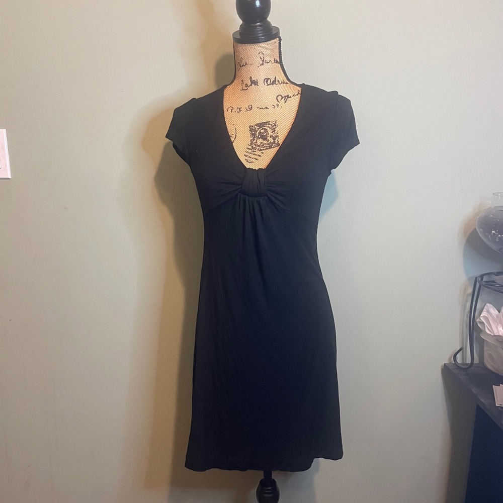 Banana Republic Women Evening Casual Party Cocktail Knot Dress Black‎ Small